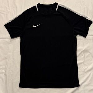Nike Men's Performance Running Black and White Short Sleeve Tee XL